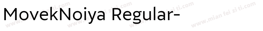 MovekNoiya Regular字体转换